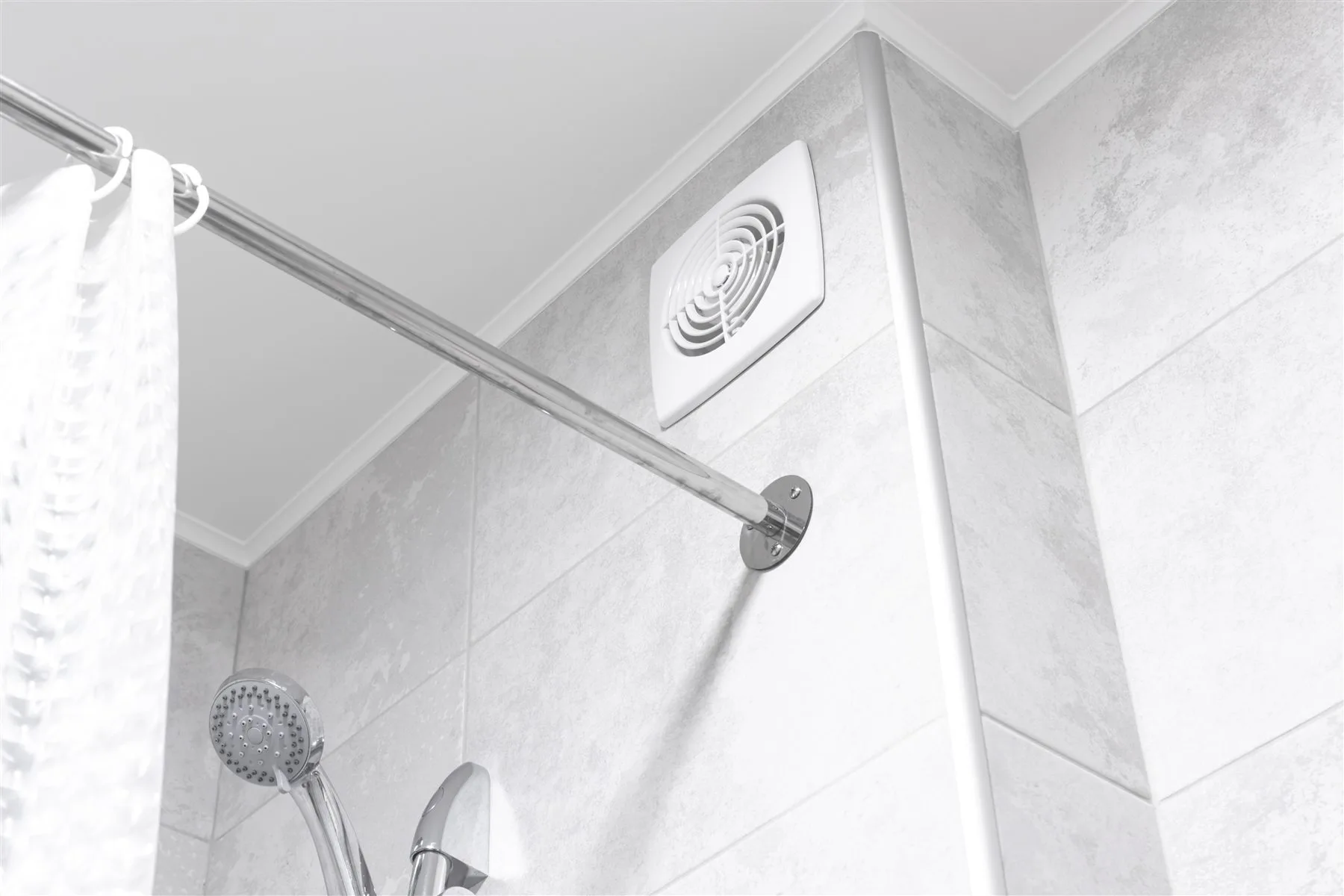 Bathroom exhaust fan and ceiling layout reference